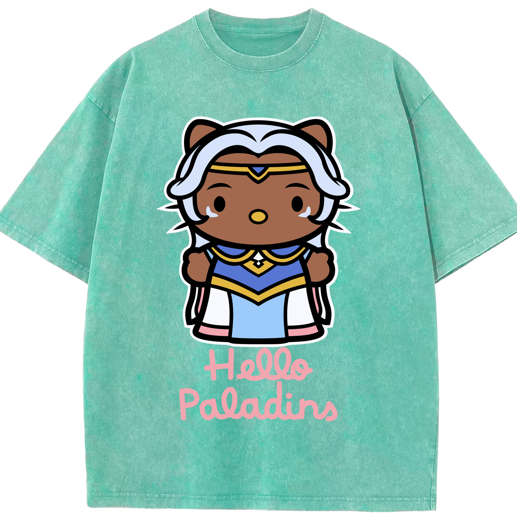 （画像用） Hello Kitty ハローキティ 綿100% ヴィンテージ風 半袖Tシャツ（フロントプリント）